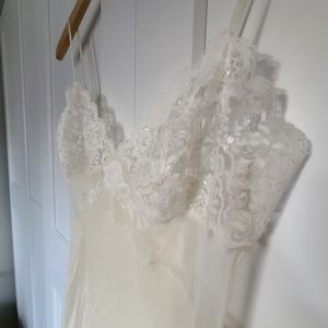 VS long lace gown, lingerie